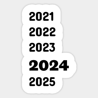 Year 2024 Sticker